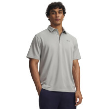 Polo de golf Tech Under Armour pour homme, (070) Titane / Graphite, Petit