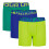 Under Armour Under Armour Boys' Multipack Performance Tech Boxer Brief, Lightweight & Smooth Stretch Fit, Green Citrine, YM 1