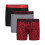 Under Armour Under Armour Jungen Multipack Performance Tech Boxer Briefs, Leicht & Elastisch, Steel/Red Wordmark, Groß 1
