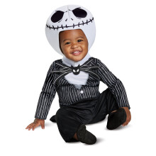 Disguise Disney Costume Jack Skellington Nightmare Before Christmas per Bambini 3T-4T