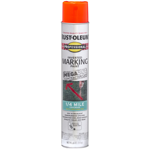 Rust-Oleum Rust-Oleum 350994 Vernice Spray Fluorescente Rosso-Arancio 26 oz Mega Size