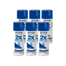 Rust-Oleum 249120-6PK Vernice Spray Touch 2X Ultra Cover, 12 oz, Blu Brillante, Confezione da 6