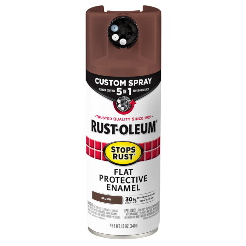 Rust-Oleum Rust-Oleum 376857 Stops Rust Spray 5-in-1, 12 oz, Marrone Opaco