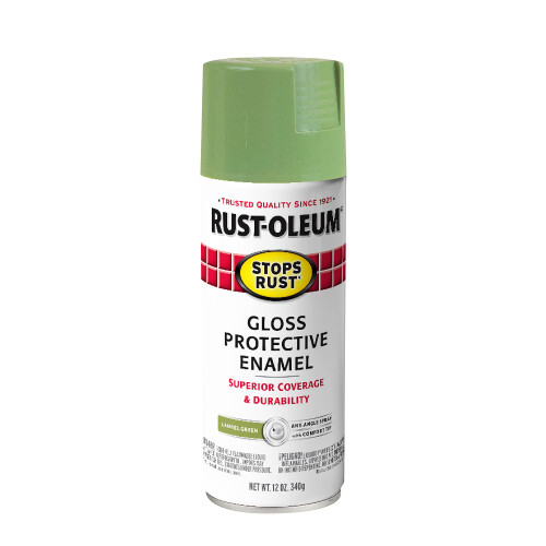 Rust-Oleum Rust-Oleum 365146 Stops Rust Sprayfarbe, 12 oz, Glänzendes Lorbeergrün