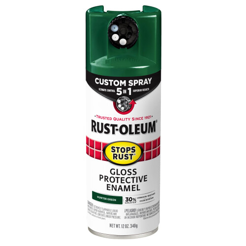 Rust-Oleum Rust-Oleum 376891 Stops Rust 5-in-1 Sprayfarbe 12 oz, Glänzendes Jägergrün