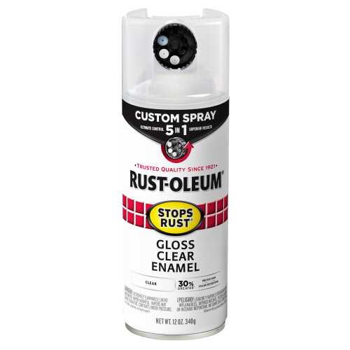 Rust-Oleum Rust-Oleum 376885 Stops Rust 5-in-1 Sprühfarbe, 12 oz, Glanzklar