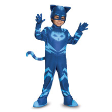 Disfraz Deluxe Gekko PJ Masks para Niños, Mediano/3T-4T