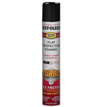Rust-Oleum 376298 Stops Rust Turbo Spray System Sprayfarbe, 24 oz, Mattschwarz