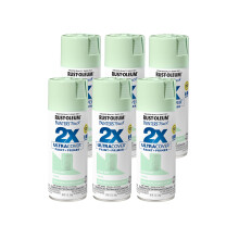 Rust-Oleum 283190-6PK Vernice Spray 2X Ultra Cover, 12 oz, Gloss Ocean Mist, 6 Pezzi