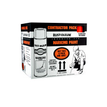 Rust-Oleum P2558852 15 oz Sprühlack Markierungsfarbe, fluoreszierendes Rot-Orange, 10,67 Fl Oz (12er Pack)