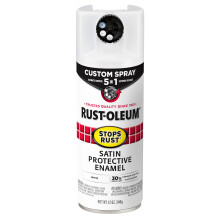 Rust-Oleum 376870 Stops Rust Spray 5-in-1, 12 oz, Bianco Satinato
