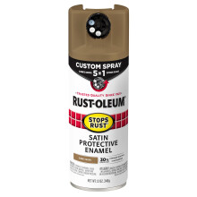 Rust-Oleum 376878 Stops Rust Vernice Spray 5-in-1, 12 oz, Satin Taupe Scuro