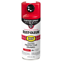 Rust-Oleum 376899 Stops Rust Vernice Spray 5-in-1, 12 oz, Rosso Soleggiato Lucido