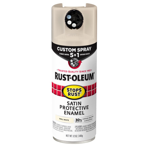Rust-Oleum Rust-Oleum 376875 Stops Rust Sprut 5-i-1, 12 oz, Satin Shell White