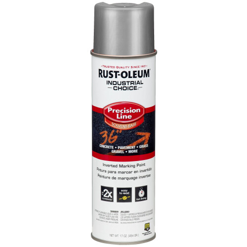Rust-Oleum Rust-Oleum 239007 Vernice Spray Invertita a Base Solvente, 17 Oz, Argento