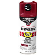 Rust-Oleum 376901 Stops Rust Peinture en Spray 5-en-1, 12 oz, Vernis Bourgogne