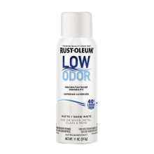 Rust-Oleum Premium Sprühfarbe mit geringem Geruch, 11 oz, Matt Schneeweiß