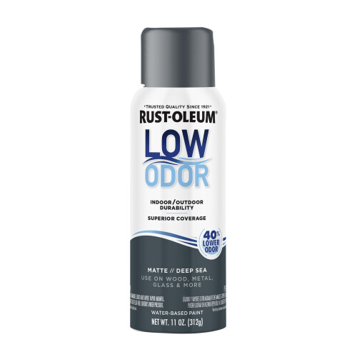 Rust-Oleum Rust-Oleum Low Odor Premium Spuitverf, 11 oz, Matte Deep Sea