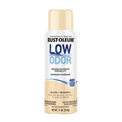 Rust-Oleum Rust-Oleum Spray Paint Premium Basso Odore, 11 oz, Gloss Seashell