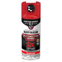 Rust-Oleum 2X Esmalte Automotriz Spray 5-en-1 12 oz, Rojo Brillante