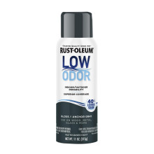 Pintura en Spray Premium de Bajo Olor Rust-Oleum, 11 oz, Gris Ancla Brillante