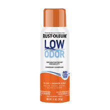 Pintura en aerosol premium de bajo olor Rust-Oleum, 11 oz, Naranja Brillante
