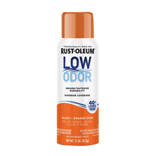 Rust-Oleum Rust-Oleum Low Odor Premium Spray Paint, 11 oz, Gloss Orange Soda