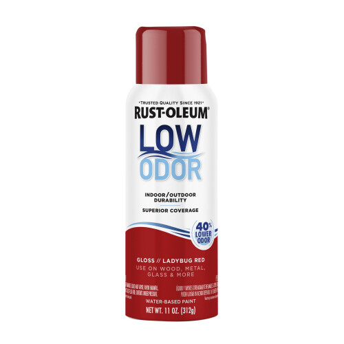 Rust-Oleum Spray Paint Premium Low Odor Rust-Oleum, 11 oz, Rosso Ladybug Gloss