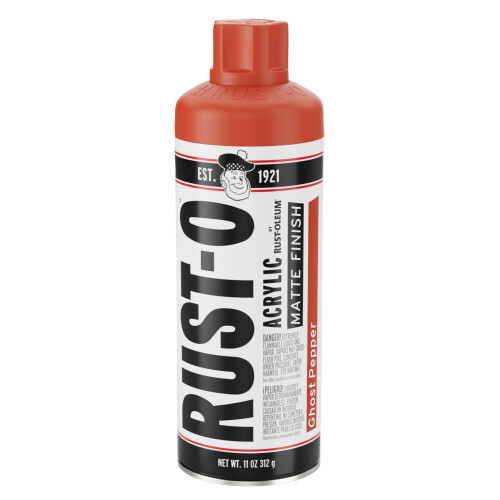 Rust-Oleum Rust-Oleum Rust-O Acrylverf Spuitbus, 11 oz, Matte Ghost Pepper