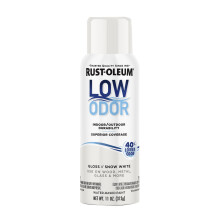 Rust-Oleum Vernice Spray Premium Basso Odore, 11 oz, Bianco Neve Lucido