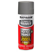 Rust-Oleum 249340 Primer Spray Alta Temperatura, 12 Oz (Confezione da 2), Grigio