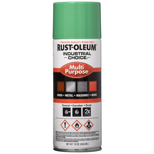 Rust-Oleum Spray Vernice Verde Sicurezza 1600 Multiuso 12 OZ.