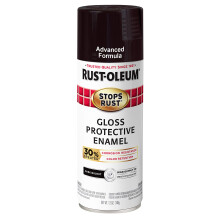 Rust-Oleum 345392 Stops Rust Advanced Spray Paint, Gloss Dark Walnut, 12 Ounce (Pack of 1)