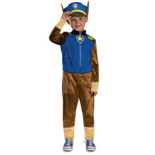 Disfraz de Chase de Paw Patrol para Niños, Conjunto Oficial con Tocado, Talla Infantil (2T)