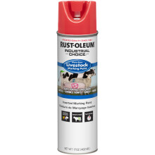 Rust-Oleum 383005 Spray de Marcado para Ganado, 17 oz, Rojo Fluorescente