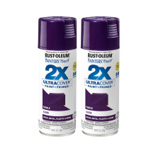 Rust-Oleum 334042-2PK Pintura en Spray Painter's Touch 2X Ultra Cover, 12 oz, Púrpura Brillante, 2 Pack