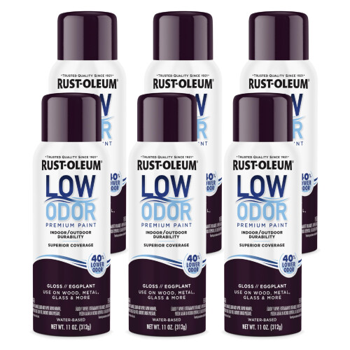 Rust-Oleum Rust-Oleum Low Odor Premium Spray Paint, 11 oz, Gloss Eggplant
