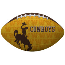 Pallone da football junior Rawlings NCAA Gridiron, Wyoming Cowboys, colori della squadra, taglia unica