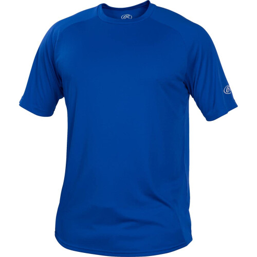 Rawlings | Men's Crew Neck Tech Short Sleeve Shirt | Royal Blue | Medium