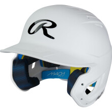 Rawlings | MACH FIT Baseball Batting Helmet | Fits 6 3/8" - 7 5/8" | White