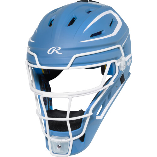 Rawlings | Casco da Ricevitore MACH PRO | Baseball | Blu Columbia/Bianco | Junior | 6 1/2" - 7"
