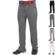 Rawlings pojkar LAUNCH Series Basebollbyxor | Helt längd Semi-Lös Passform | Ungdomsstorlekar | Flera färger Grafit, Liten