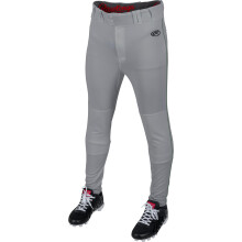 Pantalons de baseball Rawlings pour homme Launch | Coupe jogger ajustée | Tailles adultes | Piped | Couleurs variées Gris/Vert foncé, Moyen
