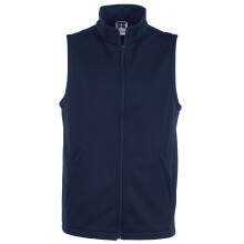 (XS, French Navy) Russell Mens Smart Softshell Gilet Jacket