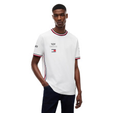 Tommy Hilfiger Men's F1 Short Sleeve Drivers Graphic Tee, White XX-Large