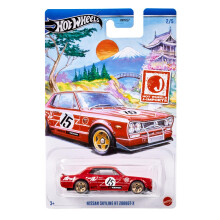 Hot Wheels J-Imports Nissan Skyline HT 2000GT-X, Modelo de Coche a Escala Rojo 2/5