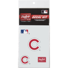 Rawlings | Kit de Calcomanías de Casco de Béisbol Auténtico MLB | Chicago Cubs