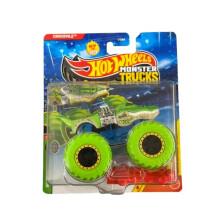 Hot Wheels Monster Trucks Crocovile, Beast Bashers 1/6 [Inklusive zerquetschtem Auto] Neu für 2026! 1:64 Maßstab