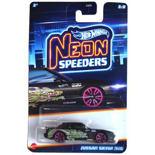 Hot Wheels Hot Wheels Nissan Silvia, Neon Speeders 3/8 [Nero]