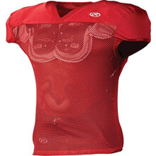 Rawlings | Premium Pro Cut Practice Football Jersey | Scarlet | Adult Medium